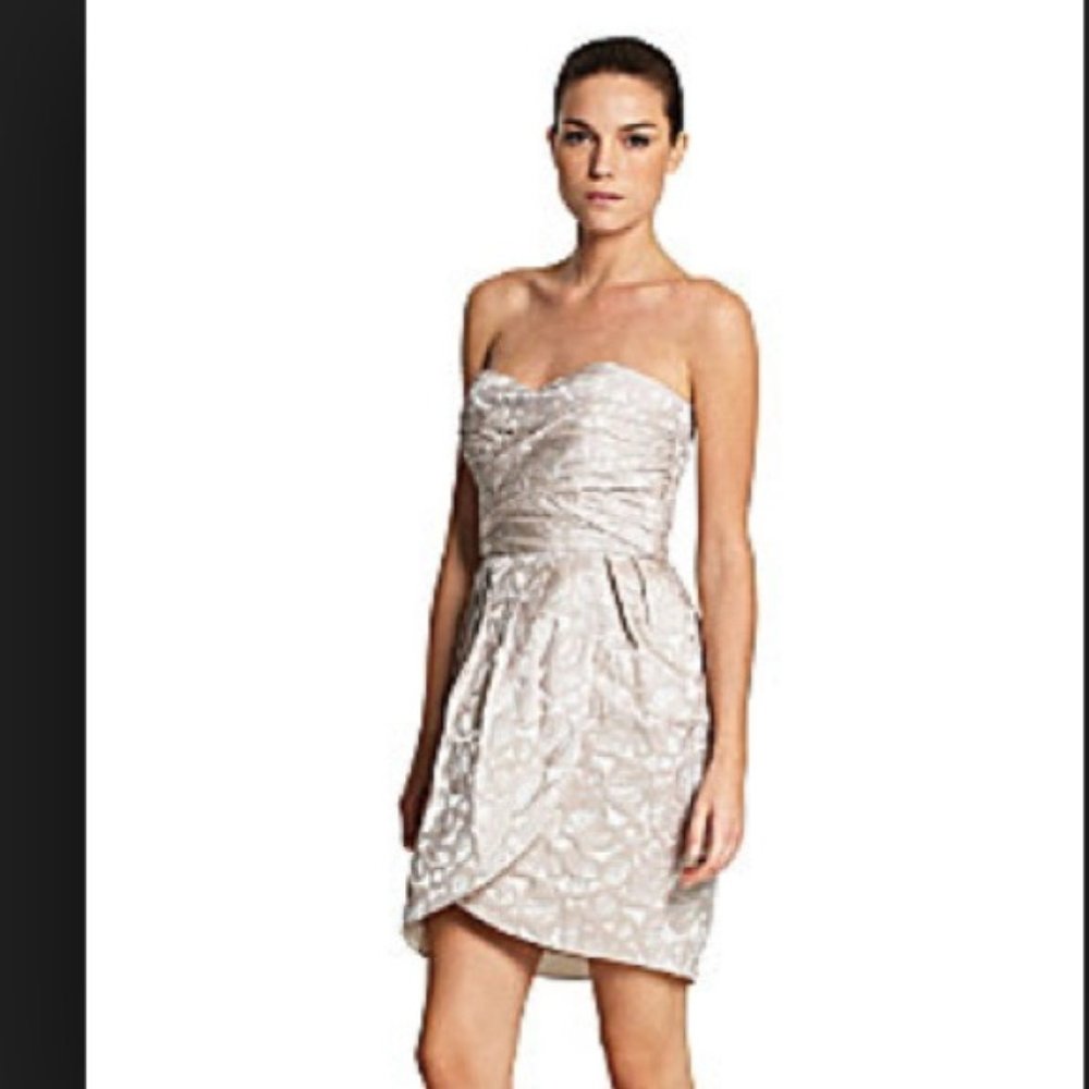 NEW Max & Cleo Tulip Hem Strapless Cocktail Dress